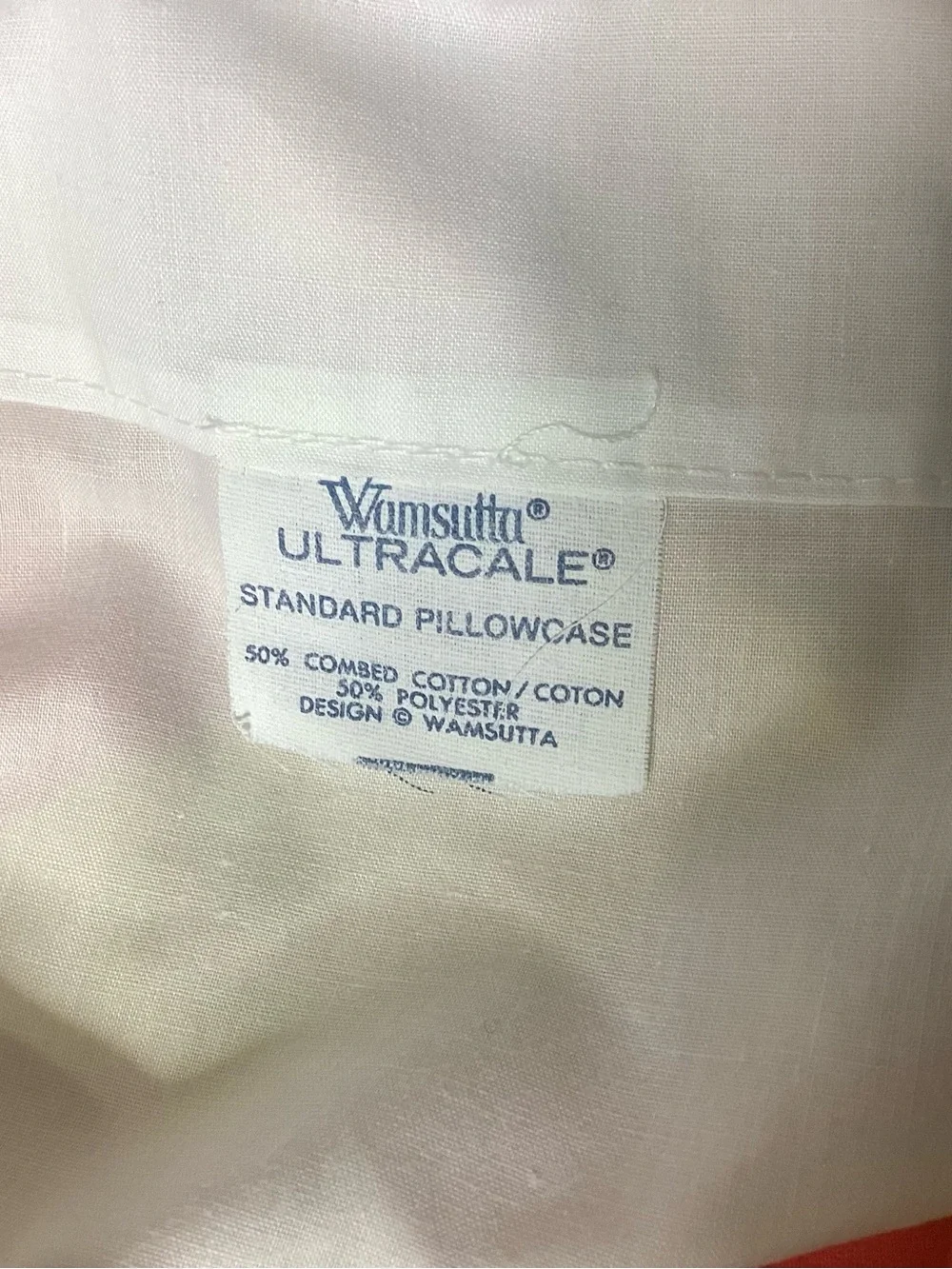 Vintage Wamsutta Rainbow Standard Pillowcase USA EUC